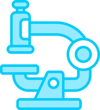 Mikroskop. Web simgesi basit illüstrasyon