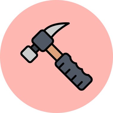 Çekiç ağı simgesi, basit vektör illüstrasyonu 