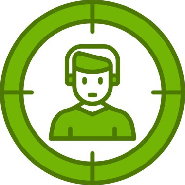 hedef simge, vektör illüstrasyonu basit tasarım