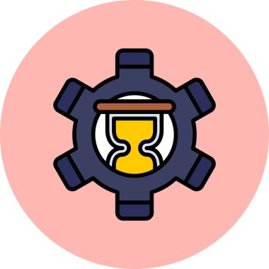 saat, saat, simge vektör illüstrasyonunu izle