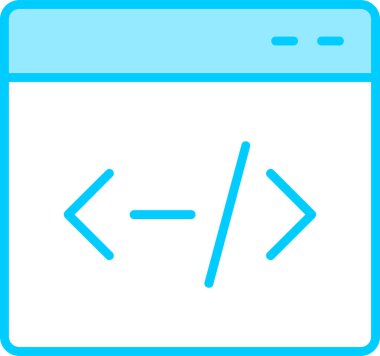 Tarayıcı modern simgesinin vektör illüstrasyonu