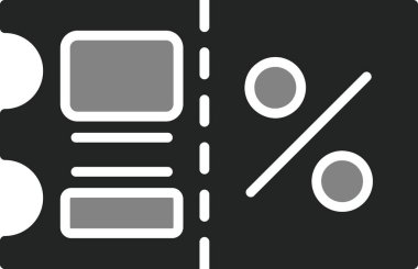 Taslak biçimdeki basit İndirim simgesi