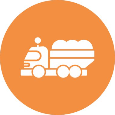 Kamyon. Web simgesi basit illüstrasyon