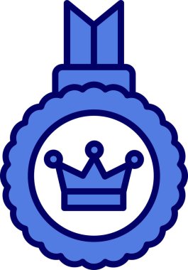 Orijinal sembol, taç simgesi, vektör illüstrasyonu 