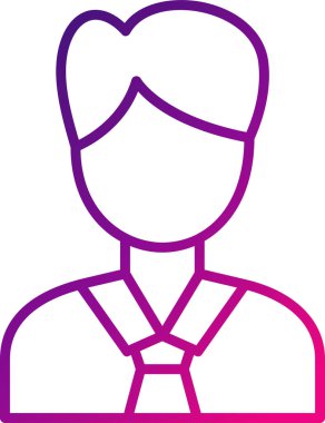 Yönetici vektör simgesi modern basit illüstrasyon