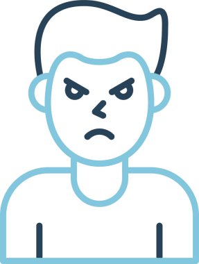 kızgın ifade vektör illüstrasyon tasarımı 