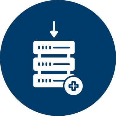 Depo. Web simgesi basit illüstrasyon