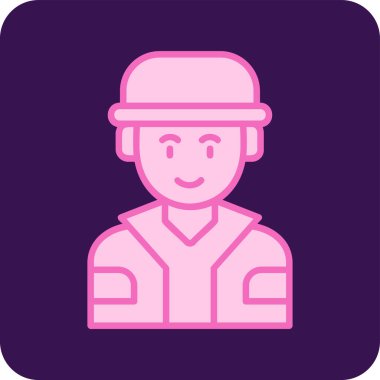 erkek avatar simge vektör çizim 