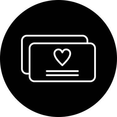 Tebrik kartı web simgesi, vektör illüstrasyonu