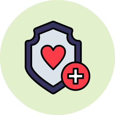 Kalp. Web simgesi basit illüstrasyon 