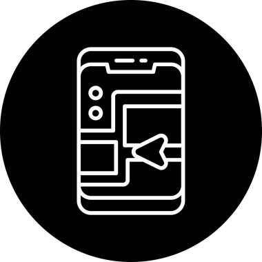 Basit Web Gezgin simgesi vektörü