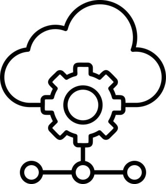 Bulut deposunun temel vektör resmi