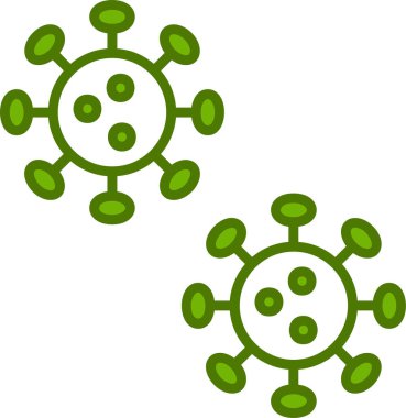 virüs web simgesi, vektör çizim