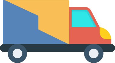 Kamyon. Web simgesi basit illüstrasyon