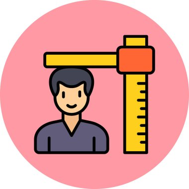 Yükseklik web simgesi vektör çizimi