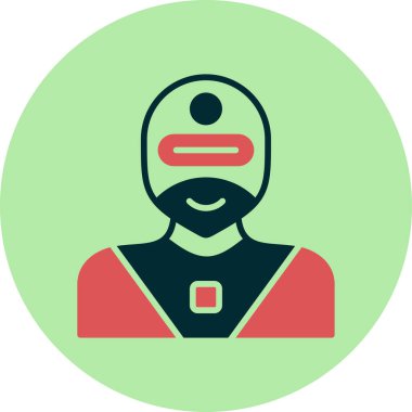 Süper kahraman ağ simgesi, vektör illüstrasyonu