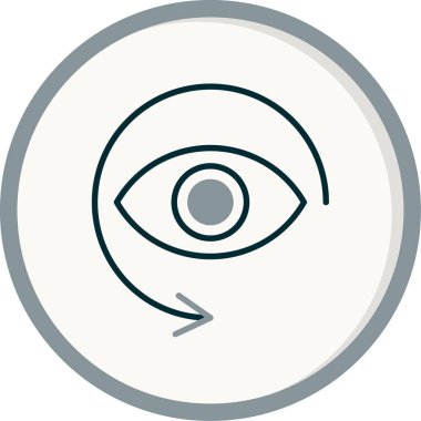 Deja Vu. Web simgesi basit tasarım