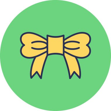 Kurdele yayı. Web simgesi basit illüstrasyon