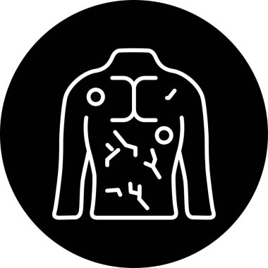 Basit HIV simgesi vektör illüstrasyonu