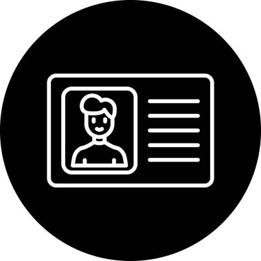 Ehliyet kartı vektör çizimi