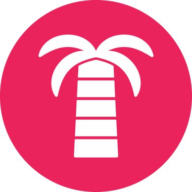 palmiye ağacı kutsal kişilerin resmi, vektör çizim 