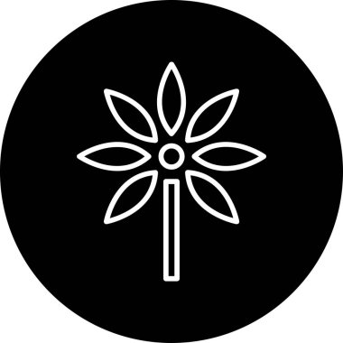 bitki çiçeği web simgesi basit vektör 