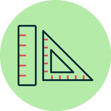 Geometri, yönetici simgesi. Basit resimleme