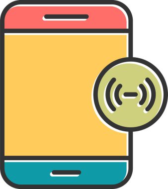 mobil yardım noktası simgesi, vektör illüstrasyonu basit tasarım