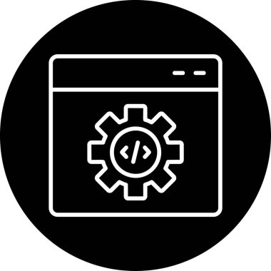 Kod İyileştirme simgesi vektör illüstrasyonu