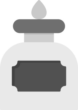 Mürekkep. Web simgesi basit illüstrasyon