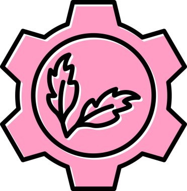 Sürdürülebilir ağ simgesi vektör illüstrasyonu