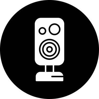 Müzik Sözcüsü Web simgesi basit illüstrasyon