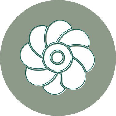 Oleander çiçeği. Web simgesi basit illüstrasyon 