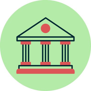 Belediye Binası web simgesi basit tasarım 