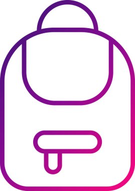 Düz biçimli basit web çanta simgesi