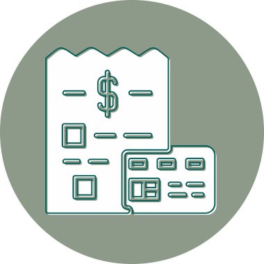 Ödeme. Web simgesi basit illüstrasyon