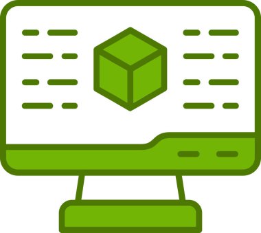 Dijital simge. Web tasarımı için özet çizim vektörü