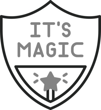 Sihirli ikon vektör çizimi