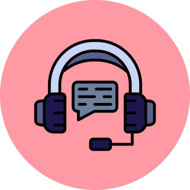 Çağrı merkezi. Basit simge vektörü