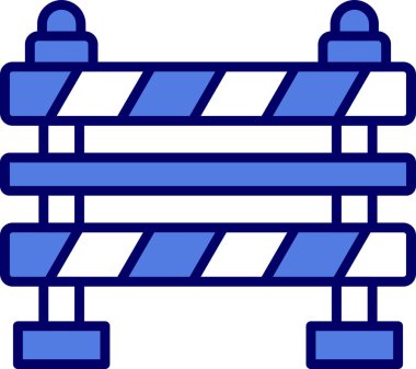 Bariyer ağ simgesi vektör illüstrasyonu