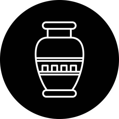 Vazo. Web simgesi basit illüstrasyon