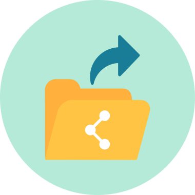 Web uygulamaları için uygun bir dosya aktarım simgesi çizimi.