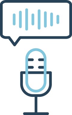 Mikrofon. Web simgesi basit illüstrasyon 