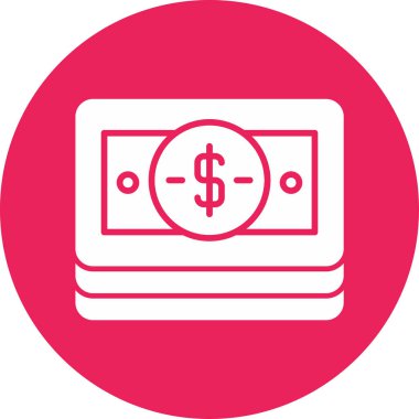 Nakit para. Web simgesi basit illüstrasyon