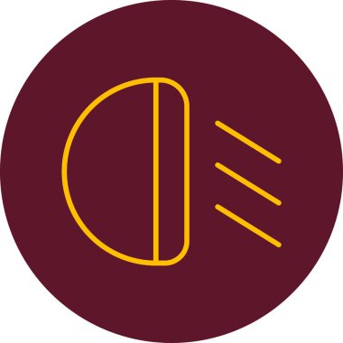 Otomobil Işığı Web simgesi vektör çizimi