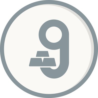 Küçük G harfi vektör illüstrasyonu 