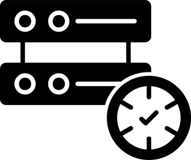 saat, saat, simge vektör illüstrasyonunu izle