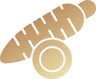 Beyaz Arkaplanda Yucca Simgesi İzole Edildi 