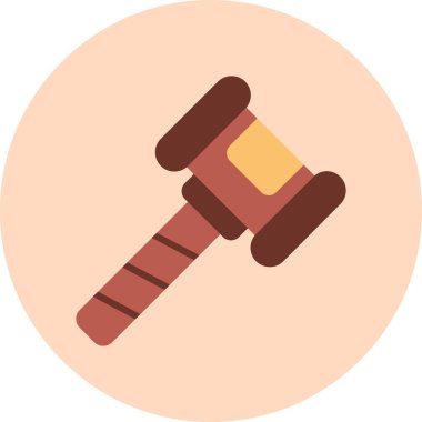 Çekiç ağı simgesi, basit vektör illüstrasyonu 