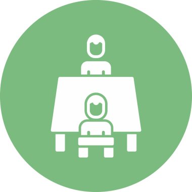 Röportaj web simgesi vektör çizimi